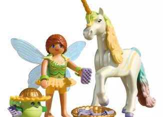 Playmobil - 71840 - Sammeleinhorn Regenbogenblume mit Fee