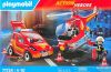 Playmobil - 71724-bel-fra - Fire Brigade with Helicopter and Cart