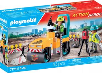 Playmobil - 71751 - Workers with road roller