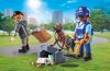 Playmobil - 71731 - Policía con perro de búsqueda y ladrón