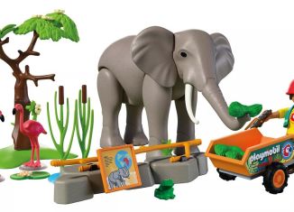 Playmobil - 72068 - Elephant with animal keeper