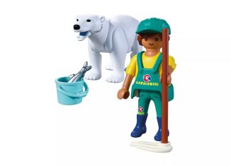 Playmobil - 72090 - Polar bear and keeper