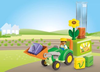 Playmobil - 71773 - Tractor with fun planting machine