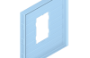 Playmobil - 30041033 - BS wall 150x165 Fenst.