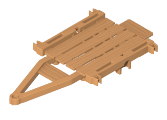 Playmobil - 30042063 - Gef. Anhänger chassis.