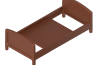 Playmobil - 30051923 - Bed frame 43x82