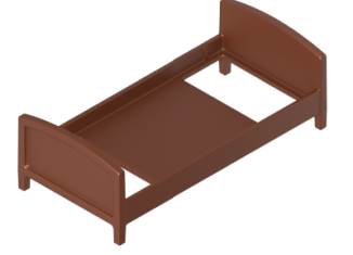 Playmobil - 30051923 - Bed frame 43x82
