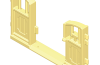 Playmobil - 30060392 - Stable box 15 door wall 95