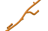Playmobil - 30061933 - Fence rock branch railing