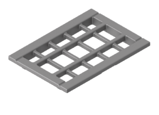 Playmobil - 30066942 - Grid box wood lid