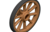 Playmobil - 30071400 - Wagon wheel D45x5 III