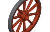 Playmobil - 30082102 - Wagon wheel D55x5 III