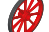 Playmobil - 30085060 - Wagon wheel D55x5 III