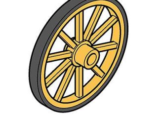 Playmobil - 30223440 - Wagon wheel D55x5 III