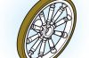 Playmobil - 30229622 - Carriage front wheel D54