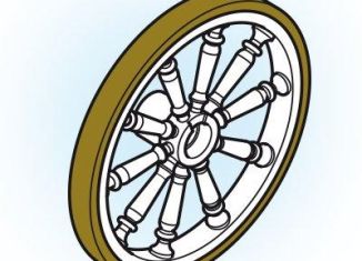 Playmobil - 30229622 - Carriage front wheel D54