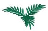 Playmobil - 30242822 - Outer fern leaf wreath with two fronds