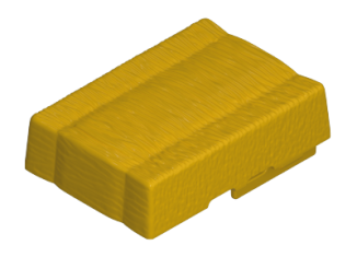 Playmobil - 30256140 - Straw bale half 50x35
