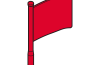 Playmobil - 30281700 - Flag 33x25 Geschwunge