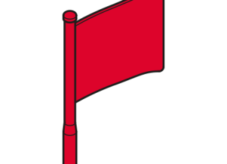 Playmobil - 30281700 - Flag 33x25 Geschwunge