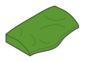Playmobil - 30459140 - BS base plate. meadow 90