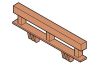 Playmobil - 30468320 - BS railing 90x20 H