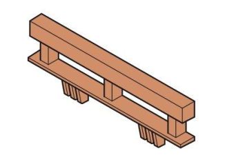 Playmobil - 30468320 - BS railing 90x20 H