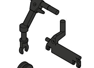 Playmobil - 30513410 - Pallet jack lever/handle/wheel