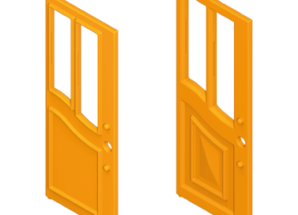 Playmobil - 30517950 - Dollhouse doors R/L