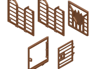 Playmobil - 30519442 - Fire castle cage 5-part