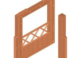 Playmobil - 30604392 - Zoounterst. wall/Pfost
