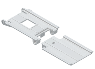 Playmobil - 30607882 - Two-piece folding school bus ramp