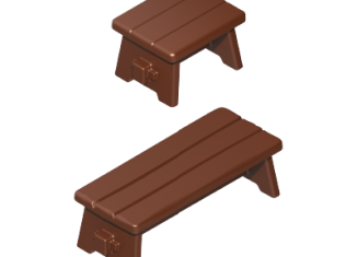 Playmobil - 30610970 - Log cabin bench/stool
