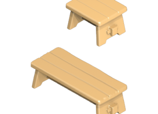 Playmobil - 30613290 - Log cabin bench/stool