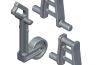 Playmobil - 30615440 - Stabilizer wheel/support bracket