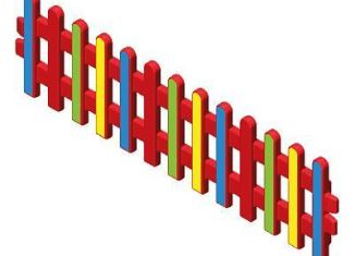 Playmobil - 30635164 - Plank fence 110x32