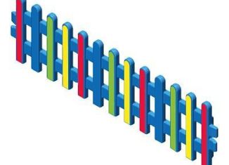 Playmobil - 30635174 - Plank fence 110x32