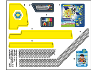 Playmobil - 30800005 - Sticker 70009 Superset Galaxy Police Ge