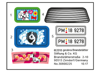 Playmobil - 30800225 - Sticker 9278 Mobiler Hundesalon