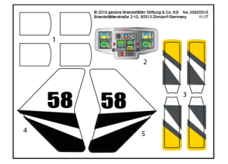 Playmobil - 30800515 - Sticker 9363 SEK Helikopter (sticker B