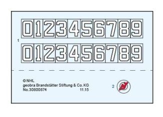 Playmobil - 30800874 - Sticker 9036 Goalie New Jersey Devils