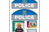 Playmobil - 30801826 - Sticker 70498 Starter Pack police