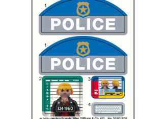 Playmobil - 30801826 - Sticker 70498 Starter Pack police