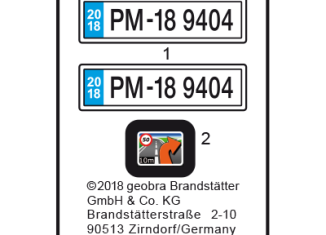 Playmobil - 30801865 - Sticker 9404 Familien car mit Parkbucht