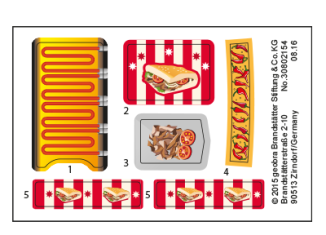 Playmobil - 30802154 - Sticker 9088 Kebabgrill