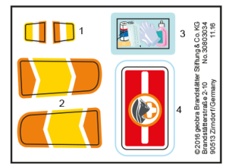 Playmobil - 30803034 - Sticker 9127 Bergretter Helikopter
