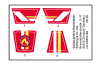Playmobil - 30803106 - Sticker 70554 Stuntshow fire brigadekart