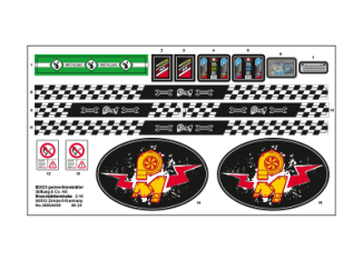Playmobil - 30803456 - Sticker 70552 Stunt show workshop tent