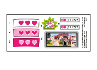 Playmobil - 30804134 - Sticker 9227 Wedding limousine