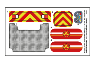 Playmobil - 30805295 - Sticker 9467 Fire brigade firefighting robot